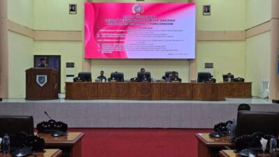 DPRD Bolmong Gelar Rapat Paripurna Pembicaraan Tingkat 1 Tentang Ranperda